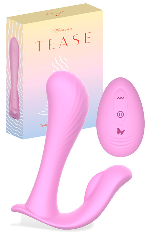 Wild Secrets Tease Remote Controlled 4.7&quot; Internal Wearable Vibrator