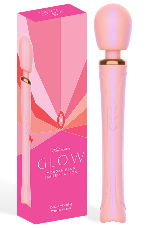 Wild Secrets Morgan Penn 13.8&quot; Glow Deluxe Vibrating Wand Massager | Limited Edition