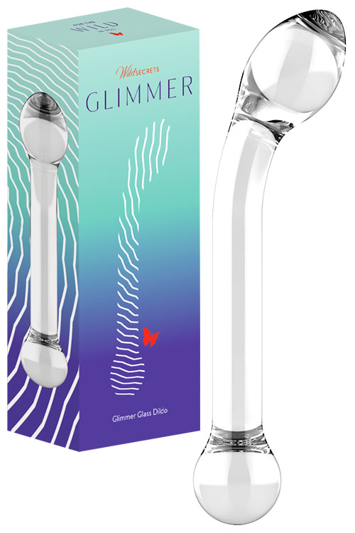 Wild Secrets Glimmer 7.9&quot; Glass Dildo