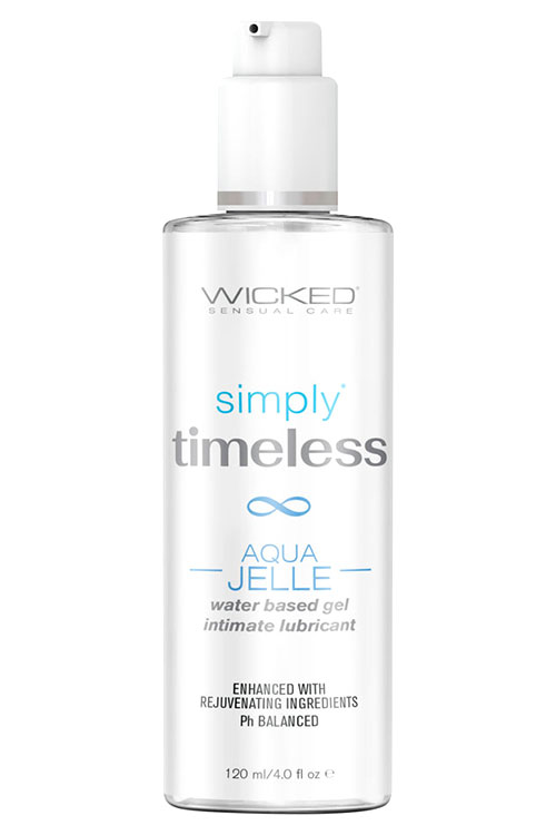 Wicked Simply Timeless Aqua Jelle Water Based Lubricant with Vitamin E | 120ml (4oz)