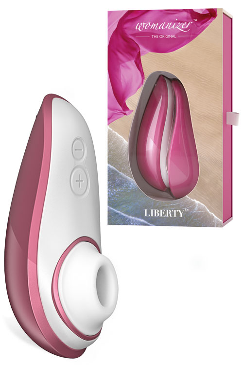 Womanizer Liberty 4" Clitoral Stimulator with Travel Cover