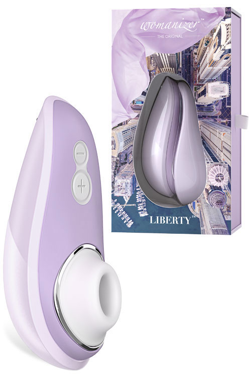 Womanizer Liberty 4" Clitoral Stimulator with Travel Cover