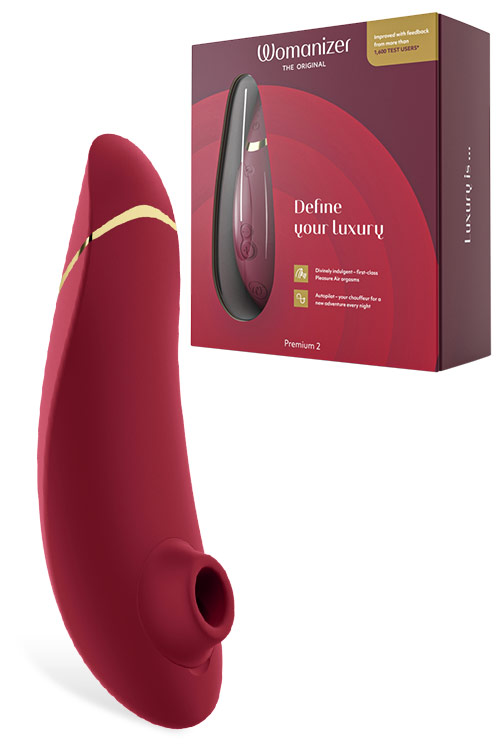 Womanizer Premium 2 Pleasure Air 6.1&quot; Clitoral Stimulator