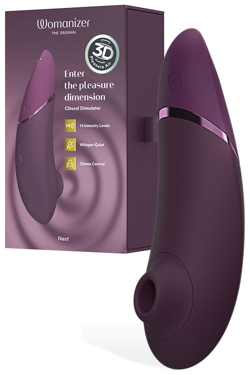 Womanizer Next 7.6" 3D Pleasure Air Clitoral Stimulator with Autopilot & Smart Silence