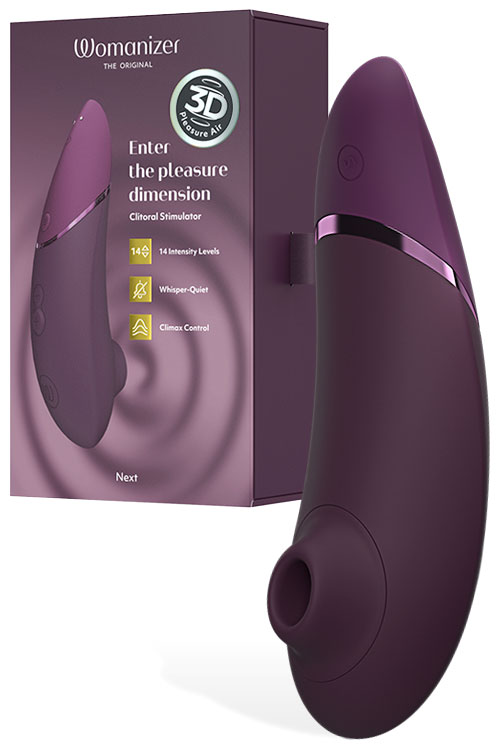 Womanizer Next 7.6&quot; 3D Pleasure Air Clitoral Stimulator with Autopilot & Smart Silence