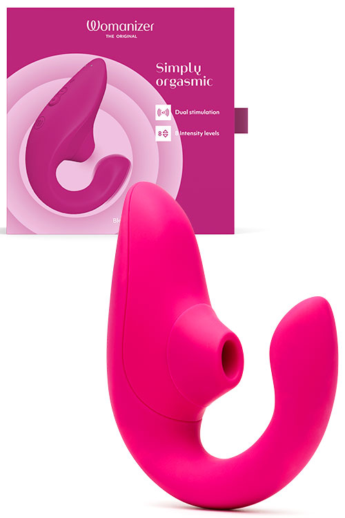 Womanizer Blend 5.5&quot; Rabbit Vibrator with Pleasure Air Pulse Clitoral Stimulator
