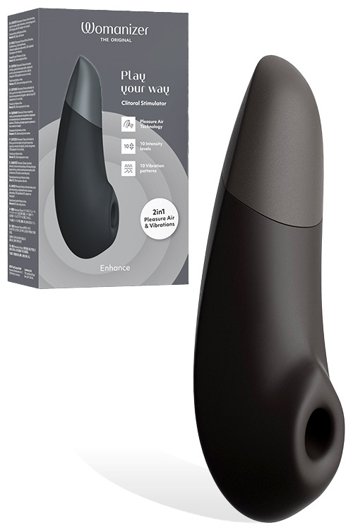 Womanizer Enhance 6.2&quot; Vibration Plus Pleasure Air Clitoral Stimulator