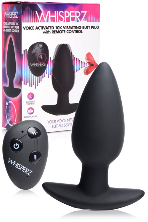 Voice-Activated Vibrating Butt Plug With Remote
