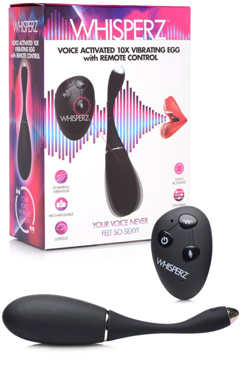 Whisperz Voice Activated Remote Controlled Vibrating Egg