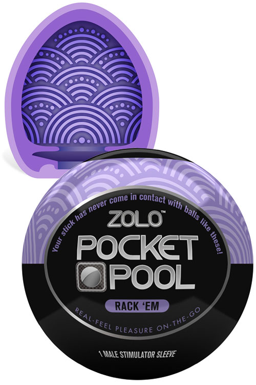 ZOLO Pocket Pool Textured Masturbator - Rack 'Em