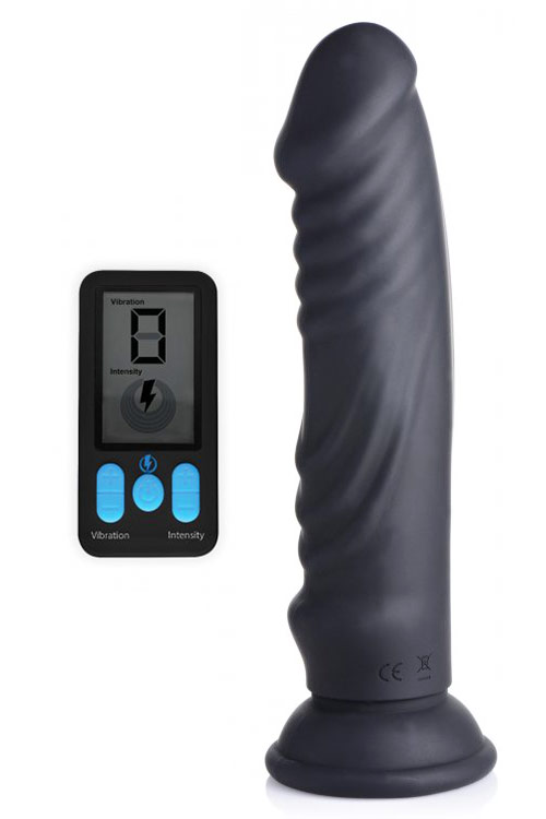Electro-Stimulation Vibrating Silicone Dildo with Remote