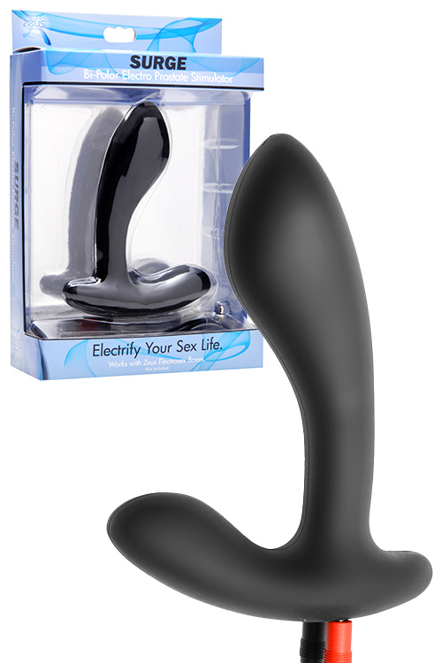 Zeus Surge 4.5&quot; Bi Polar E Stim Prostate Massager